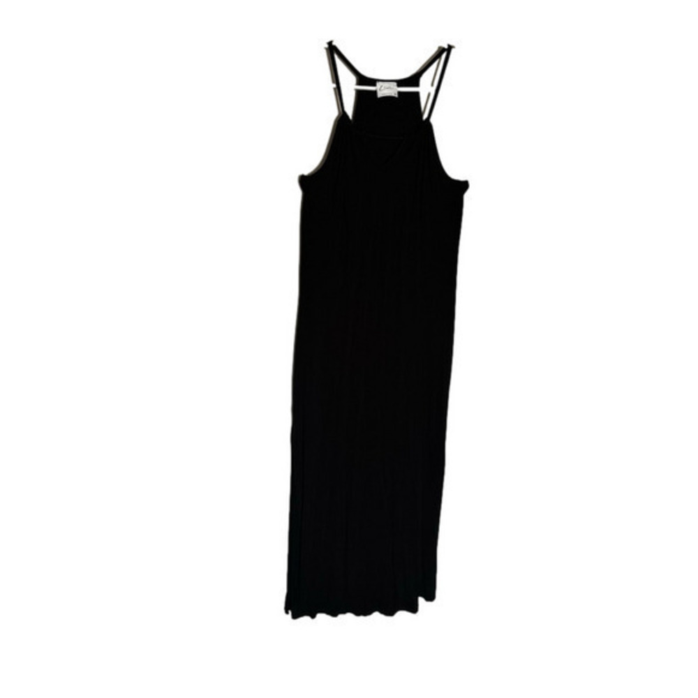 Olivia Rae Black Adjustable Halter High Slit Maxi Dress